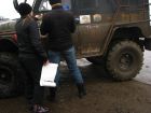 уазик на богерах...это не шутки